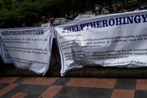 Pengungsi Rohingya di Makassar Gelar Unjuk Rasa Minta Kejelasan Nasib