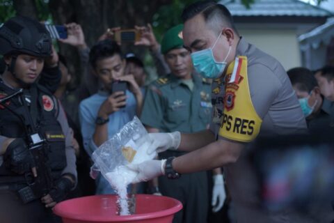Akhir Tahun, Polres Parepare Musnahkan 3 Kg Sabu