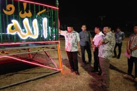 Pj Walikota Makassar Tinjau Persiapan Pelaksanaan Shalat Idul Fitri Di Lapangan Karebosi
