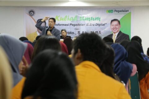 Dirut Pegadaian Kuswiyoto Beri Kuliah Umum di Universitas Negeri Makassar