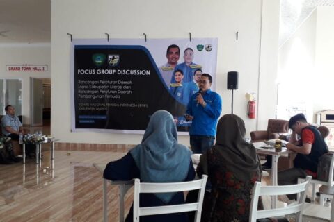Dorong Ranperda Literasi, KNPI Maros Gelar FGD
