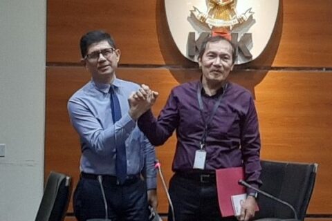 Dua Pimpinan KPK Pamit ke Awak Media