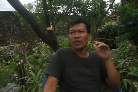 24 Tahun Aliamin Rawat Taman Kota dari Hasil Jualan Kopi