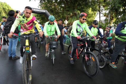 Hadiri Sepeda Santai NU, Iqbal Serukan Syiar Lewat Bersepeda