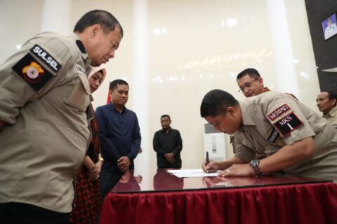 Pelantikan Bankompol Kamtibmas Makassar, Ini Pesan Iqbal Suhaeb