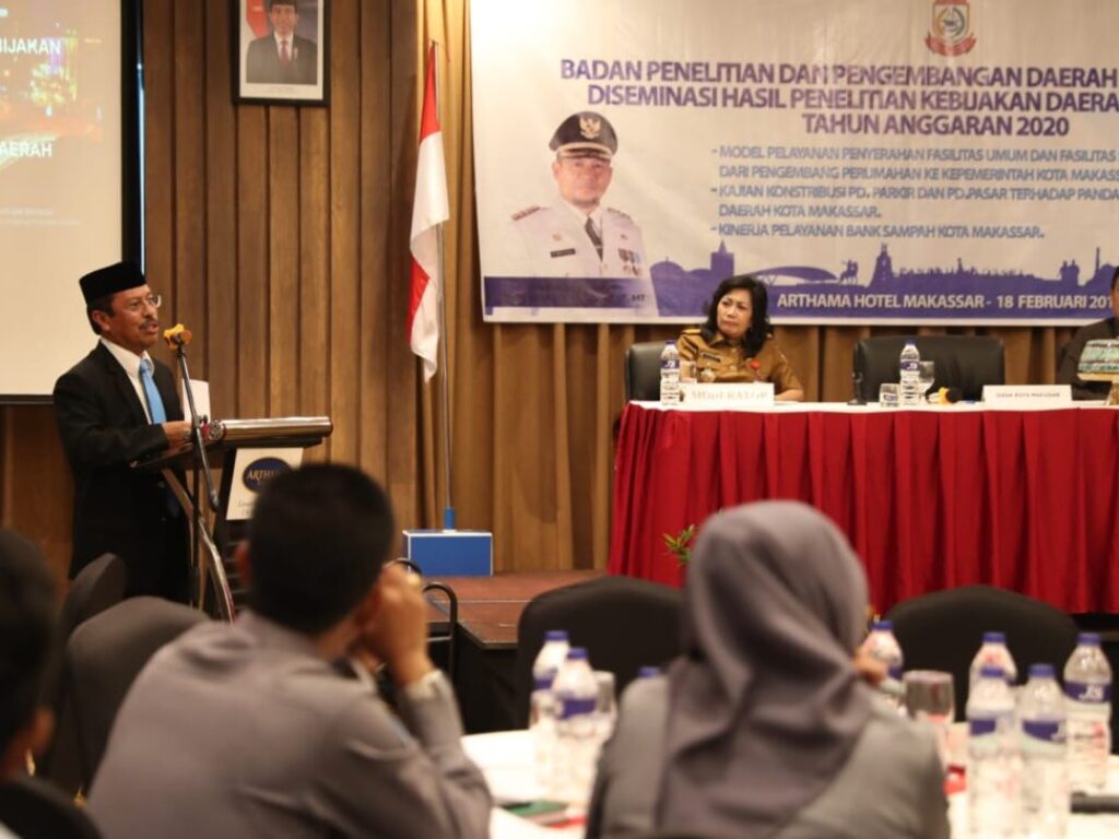 Sekda Makassar Apresiasi Diseminasi Hasil Penelitian Kebijakan Daerah