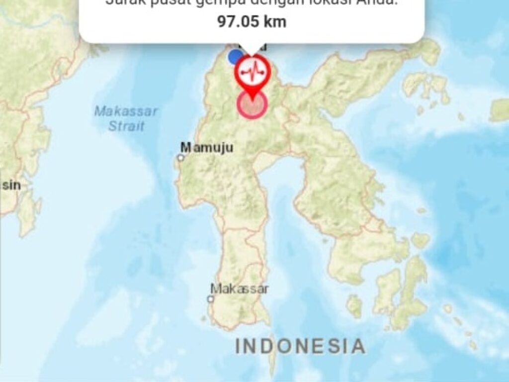Sigi Sulteng Gempa 5.8 SR, Tak Berpotensi Tsunami