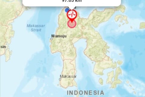 Sigi Sulteng Gempa 5.8 SR, Tak Berpotensi Tsunami