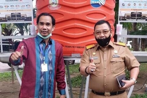 Sekretariat DPRD Makassar Siapkan Wastafel Cegah Pandemi Covid-19