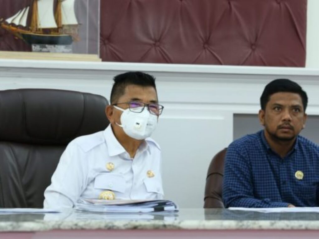 Wali Kota Palopo Ikuti Vidcon Musrenbang Sulsel