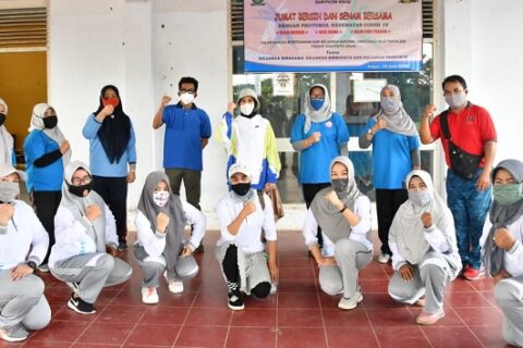 Jaga Kebugaran dan Imun, Ketua TP PKK Sinjai Gelar Senam Sehat