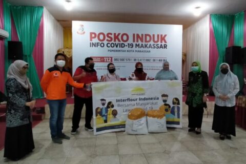 TP PKK Makassar Terima 1000 Masker dari PT Eastern Pearl Flour Mills