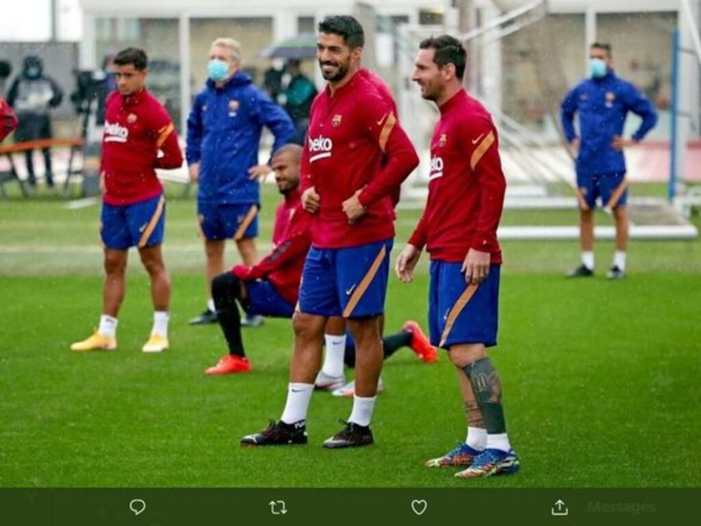 Diisukan Hengkang, Suarez dan Vidal Ikut Latihan Pramusim Barcelona