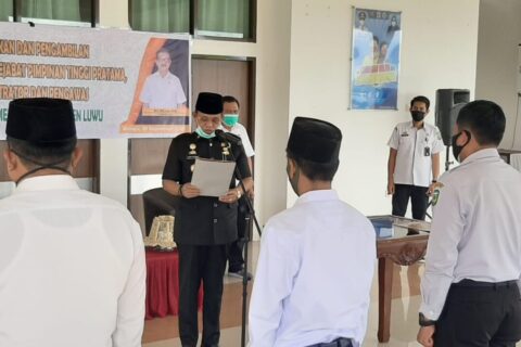 Bupati Luwu Lantik Sejumlah Pejabat, ini Nama dan Jabatannya
