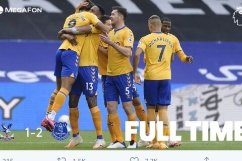 Hasil Liga Inggris – Everton Pimpin Klasemen, MU Catat Kemenangan Pertama