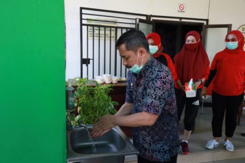 Instansi Pemkot Palopo Semarakkan Gerakan Cuci Tangan Pakai Sabun
