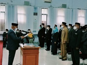 Bupati Muslimin Bando Lantik 137 Pejabat Pemkab Enrekang