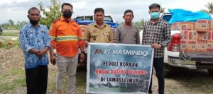Masmindo Dwi Area Turun Langsung Bantu Korban Angin Puting Beliung