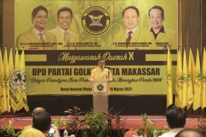 Appi Terpilih Aklamasi Ketua Golkar Makassar, Ini Pesan Taufan Pawe
