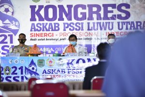 Kongres Askab PSSI Luwu Utara Resmi Dibuka Wakil Bupati Suaib Mansur