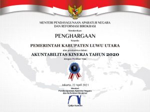 Luwu Utara Raih Predikat B dan CC Hasil Evaluasi SAKIP dan Reformasi Birokrasi