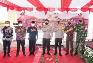 Kapolda Sulsel dan Bupati Enrekang Letakkan Batu Pertama Gedung Wicaksana Laghawa