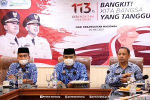 Pemkab Bantaeng Ikuti Upacara Harkitnas 113 Tahun Secara Virtual