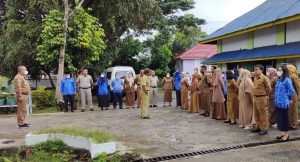 Pimpin Apel Pagi, Muh Ibnu Hasyim Sampaikan Maaf Lahir Bathin di Hadapan Staf Dispertanakbun Palopo