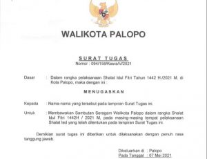 Ini Daftar 166 Pejabat Pembaca Sambutan dan Lokasi Shalat Idul Fitri 1442 Hijriah di Kota Palopo