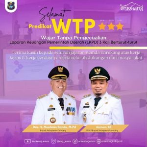 Enrekang Sukses Raih WTP Tiga Kali Berturut-turut