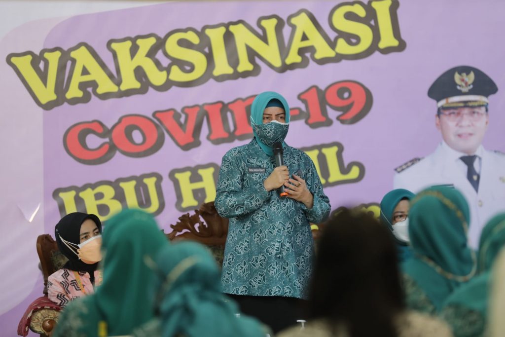 Ketua TP PKK Makassar, Launching Vaksinasi Covid19 bagi Ibu Hamil