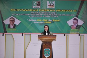 Hadiri Musda III KAHMI Lutra, Indah Komitmen Bangun Pemerintahan yang Kolaboratif