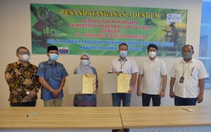 Lindungi 7.000 Hektar Lahan Petani, Pemda Lutra Teken Adendum dengan Jasindo