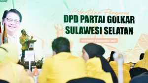 Plt Gubernur Andi Sudirman Hadiri Pelantikan Pengurus Partai Golkar Sulsel