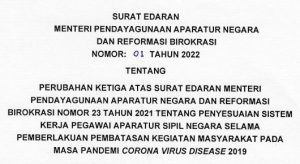 Menteri PANRB Terbitkan Ketentuan Terbaru Sistem Kerja ASN di Masa Pandemi