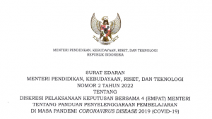 Mendikbudristek Terbitkan Ketentuan Mengenai PTM Terbatas 50 Persen di Wilayah PPKM Level 2