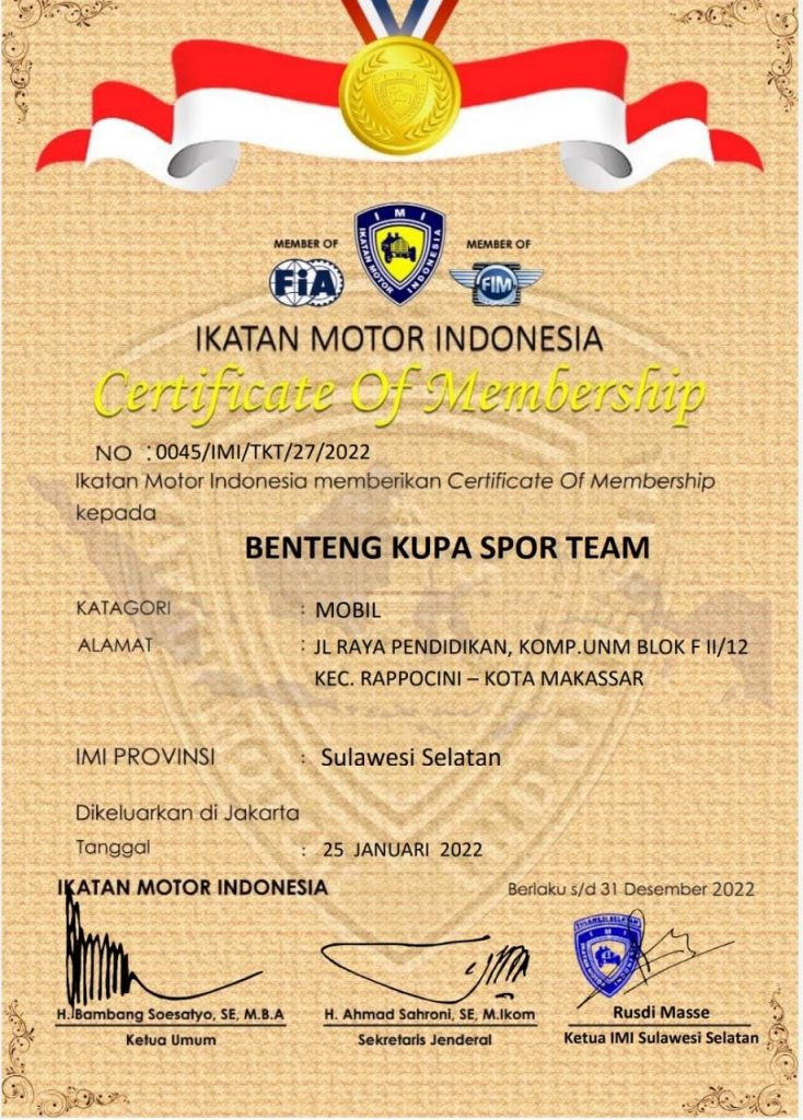 Resmi Terdaftar di IMI, Benteng Kupa Sport Team Siap Bina Bibit Pembalap Muda