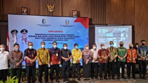 Amson Padolo Hadiri Rakernas Indonesia Satu Data di Surabaya