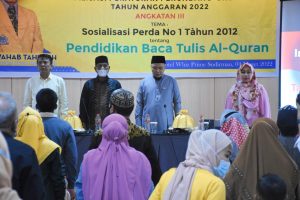 Jelang Ramadan, Wahab Tahir Sosialisasikan Perda Baca Tulis Quran