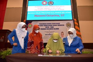Naoemi Octarina Resmikan Sekretariat IGTKI Sulsel