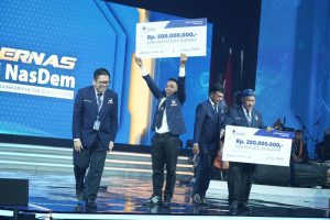 NasDem Sulsel Terbaik di Rakernas, Borong Juara Lomba E-KTA dan Kepatuhan Berbusana