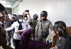 Fatmawati Rusdi Sisir Jalan Protokol di Makassar Razia Anjal-Gepeng