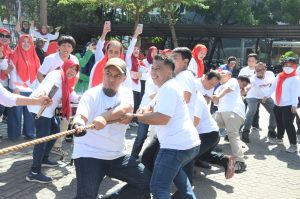 Bapenda Makassar Gelar Porseni Merayakan HUT RI ke 77