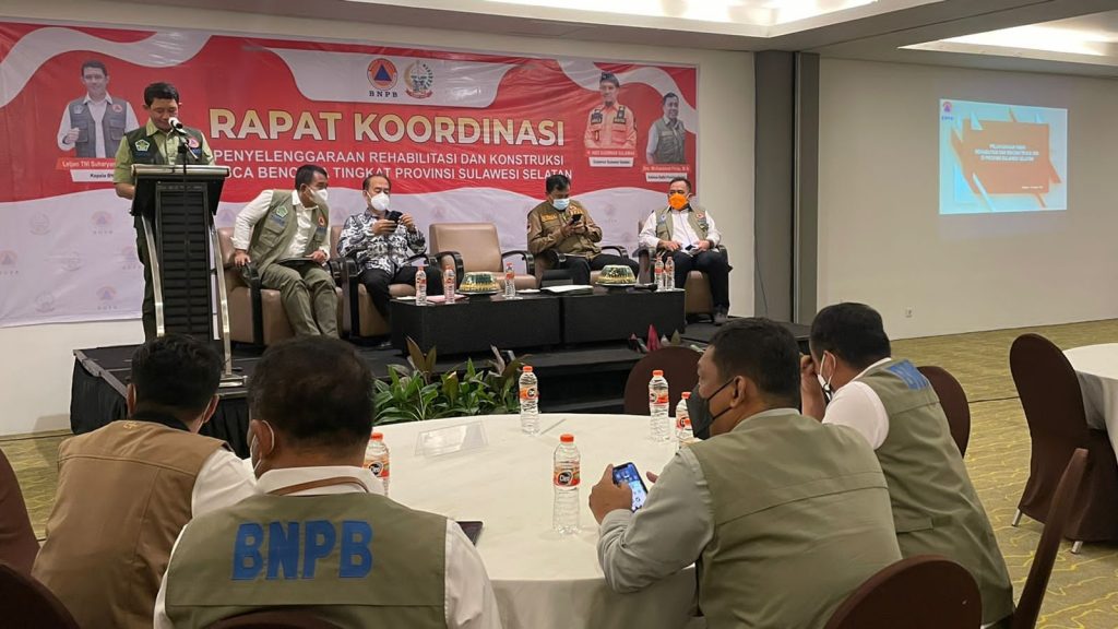 Lima Arahan Kepala BNPB Percepatan Hibah Rehabilitasi dan Rekonstruksi di Sulsel