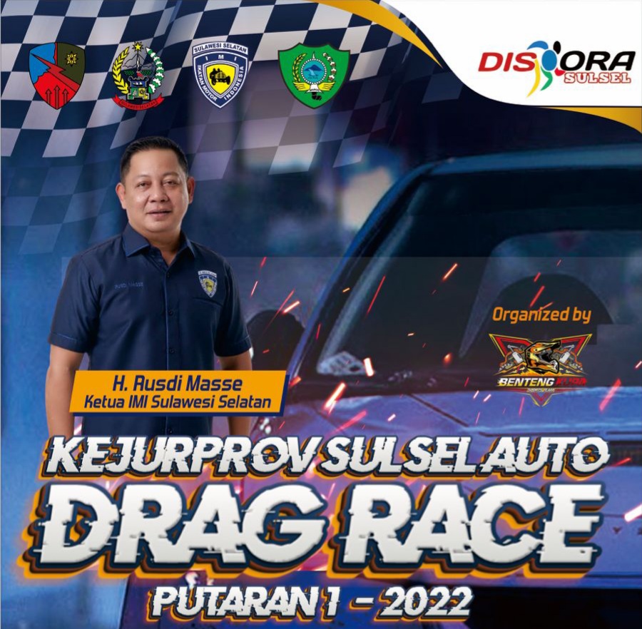 Kejurprov Sulsel Auto Drag Race Mobil Akan Digelar di Sirkuit Lanud Hasanuddin Pada 10 dan 12 Desember