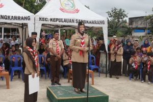 Fatmawati Rusdi Buka Lomba Tingkat II Pramuka Penggalang Se Kecamatan Kepulauan Sangkarrang