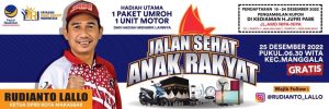 YARI Gelar Jalan Sehat Anak Rakyat, Berhadiah Umrah dan Motor