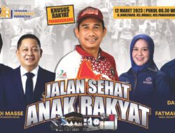 Ketua YARI Sukarno Lallo Sebut Jalan Sehat Anak Rakyat Disambut Baik Warga Panakkukang