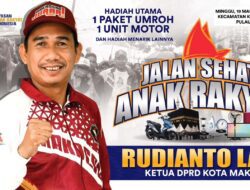 Baru Pertama Kali Dilaksanakan di Pulau, Jalan Sehat Anak Rakyat Bakal Dihadiri Ribuan Orang