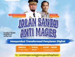 Ramaikan Jalan Sehat Anti Mager Besok, Ada Sosialisasi Siaran Digital
